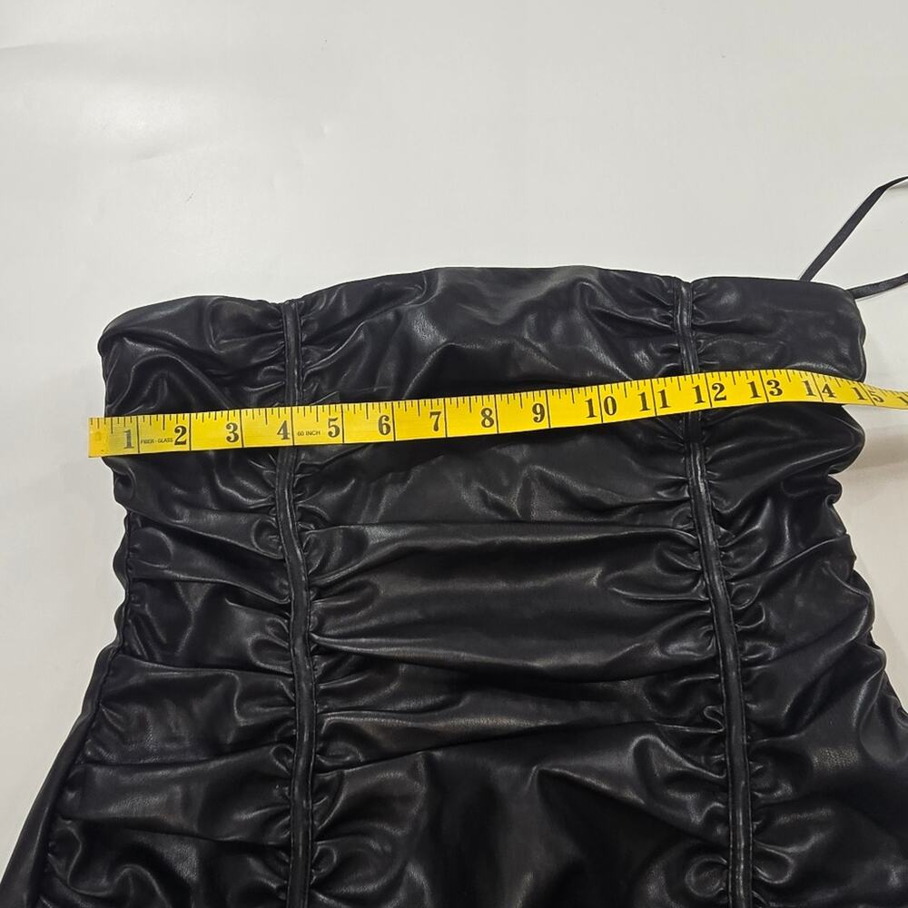 Superdown Lily Ruched Mini Dress in Black - Picture 14 of 15